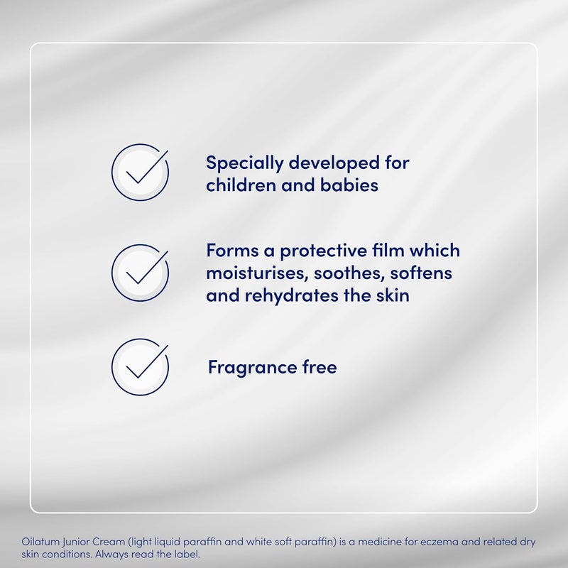 Oilatum Junior Eczema and Dry Skin Emollient Cream - 350ml Soothing Moisturizer for Sensitive Skin - Image 5